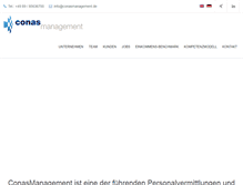 Tablet Screenshot of conasmanagement.de